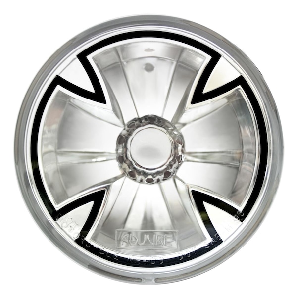 In Pro Car Wear 4.5 in. Diamond Cut Iron Cross Headlamp with H4 Bulb with Bulb Cover Ice T40X00 - main